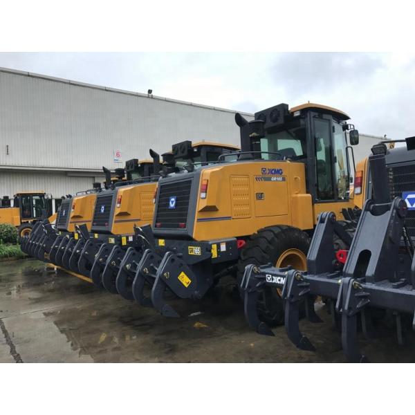 100HP Small Motor Graders With Articulated Frame High Travelling Speed