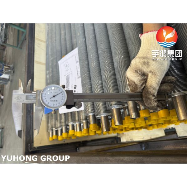 Tubo de acero inoxidable EN10217-7 1.4301 con aletas de aluminio para tubos con aletas extruidas para HVAC&R