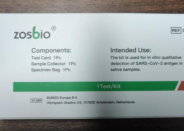 Sodium Azide COVID-19 Test Kit Lateral Flow Test Kits With Sample Buffer Aluminum Foil