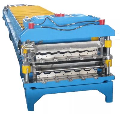 Roof Tile Wall Panel Double Layer Roll Forming Machine Color Steel Galvanized