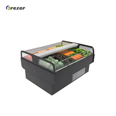 Commercial Vegetable Display Freezer Customized Open Top Display Freezer Energy Efficient