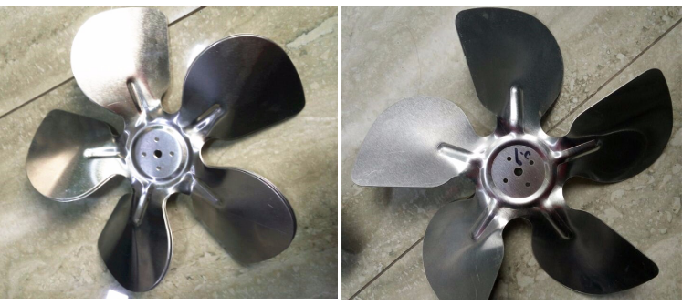 Custom Metal Stamping Parts 200 mm Fan Spare Parts Aluminum Fan Blade for Air Cooling