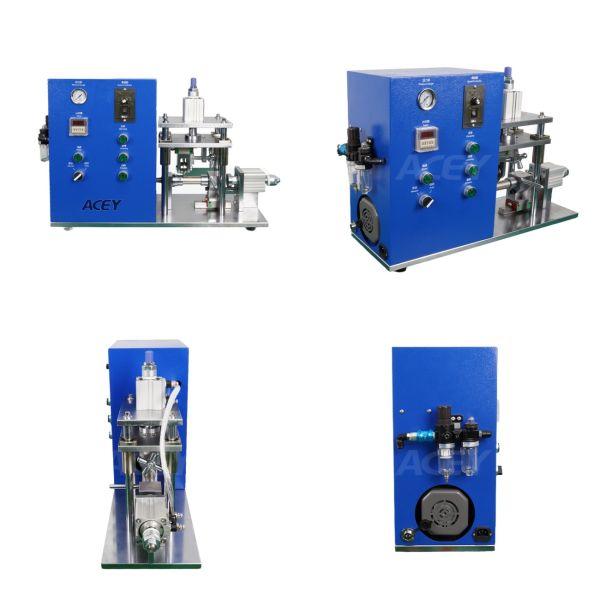 Semi Automatic Cylindrical Battery Case Grooving Machine for 18650/21700 Cells