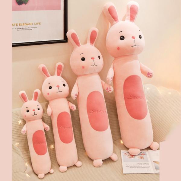 Cylinder Shape Plush Toy Pillow Animal Appearance Eco Friendly 55 - 110CM