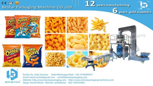 Bestar new design weighing packaging machine for snacks BSTV-550AZ