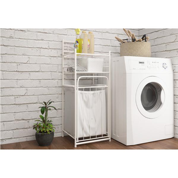 Detachable W35.5cm Steel Laundry Basket for Bathroom