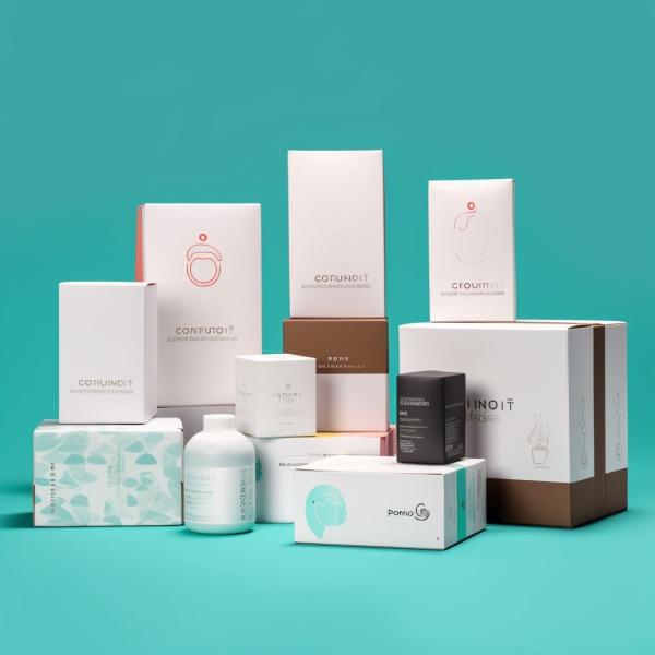 Logotipo personalizado Venta al por menor Fundación Crema de belleza Cuidado de la piel Maquillaje Cosméticos Cajas de embalaje