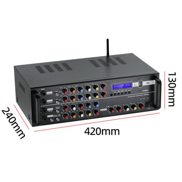 PA-803WH 2.0 Channel 400W Home Amplifier Hot Selling High Power Receiver with BT Wireless Power Booster Metal Material