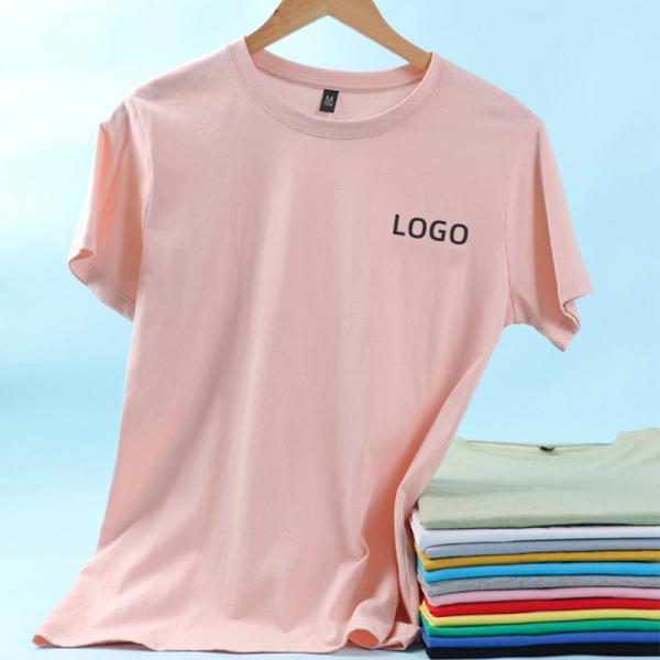 Oem Factory Manufacturer Custom Logo Classic Crewneck Cotton T-Shirt
