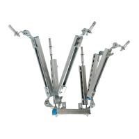 Support sismique réglable galvanisé en argent pour une durabilité et une résistance à la corrosion