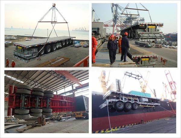 CIMC brand new 4 axles 100t capacity 40FT SPRING SUSPENSION FLATBED SEMI TRAILER  for sale
