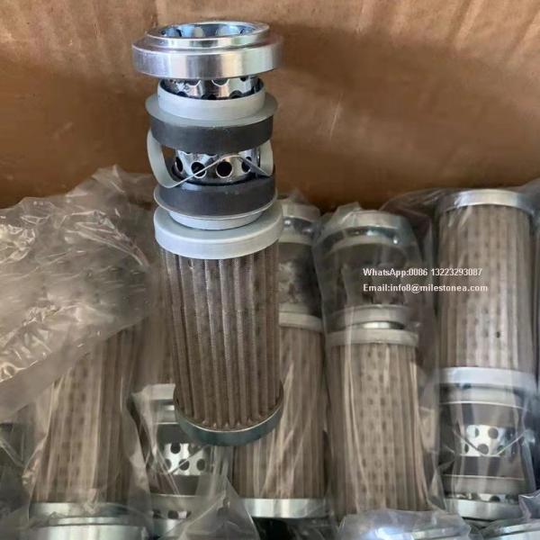 Excavator hydraulic oil filter wire mesh supported element 4648651