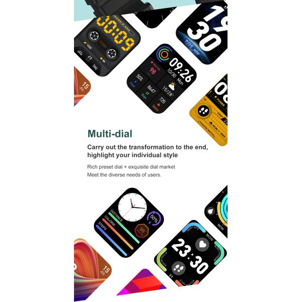 Approbation à la mode du Smart Watch ROHS de fonction de l'appel 200mAh