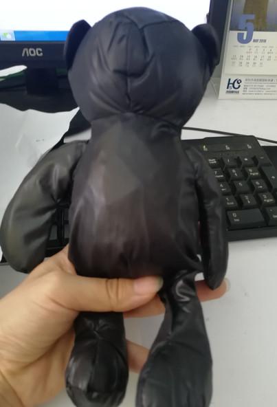 Cute Bear Doll Folding Shopping Bags Polyester Nylon Animal Shaped Foldable Shopping Bag