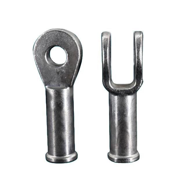 Y Type Ball Ends Forged Hardware Steel Clevis Anticorrosive Durable
