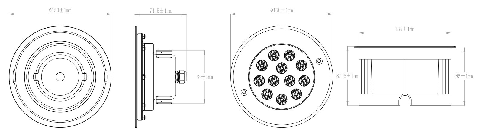 Дистанционное управление 12W фар бассейна подводное 12 вольта Shinning с CE Rohs