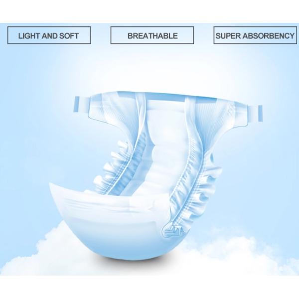 3D Leak Guard Disposable Baby Nappies , Natural Baby Diapers Super Absorbent Core
