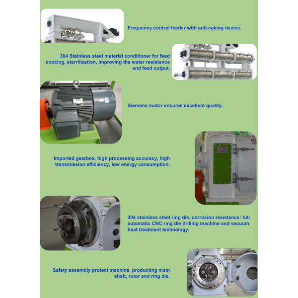 Ring Die Chicken Pig 1TPH 2TPH Livestock Feed Pellet Machine