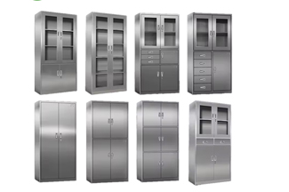 Нержавеющая сталь SUS304 Больница Медицинский шкаф Офисная картотека Шкаф для инструментов