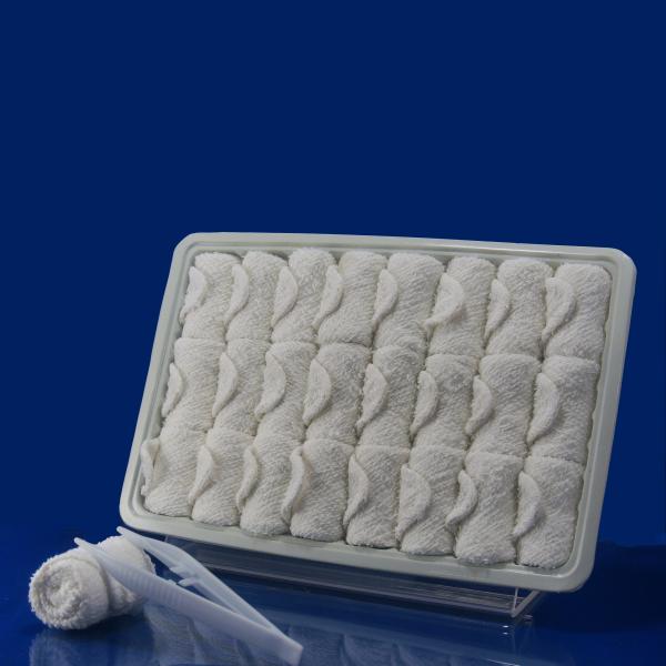 Soft white cleaning small airline hand face towel for restaurant