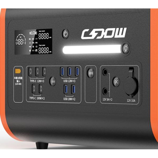AT22 40ah 2048wh/2400W Outdoor Camping Energy Storage High Power Portable Power Station