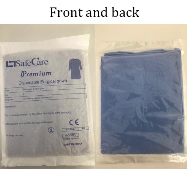 Wholesale Eco - Friendly Anti - Blood Disposable Surgical Gown for Hospital