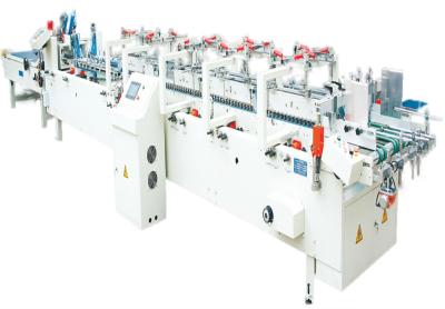 Dobrador Gluer da caixa de papel de 4 cantos com parte inferior do fechamento do impacto