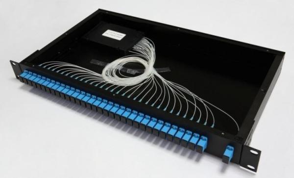 32 Core SC Optical Fiber Adapter MPO Patch Panel For Telecommunication