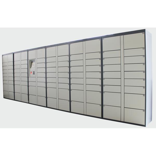 Do cacifo esperto da entrega do pacote do serviço do auto da logística uso exterior com função da propaganda de tela táctil