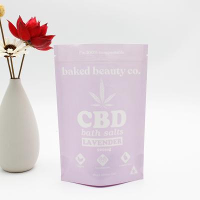 Saco de embalagem de ervas daninhas CBD biodegradável compostável para maconha
