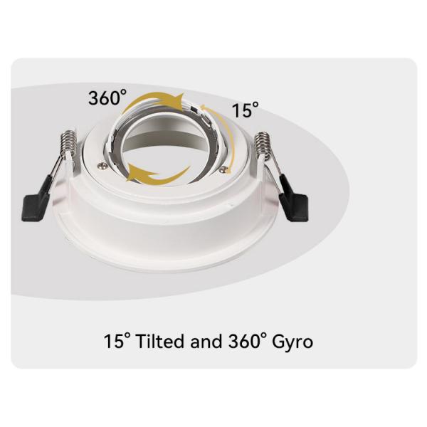 Tailored Anti-Glare GU10 Recessed Spotlight Frame For Modern Commercial Applications