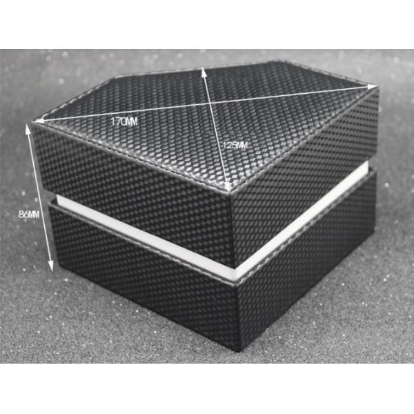 Подарочная коробка дозора роскошных людей, шкатулка для драгоценностей дозора людей кожи черноты Пластик+