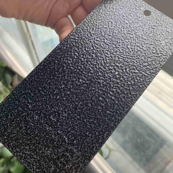 Silver Black Powder Coating Electrostatic Spray Hammer Texture Powder Coating