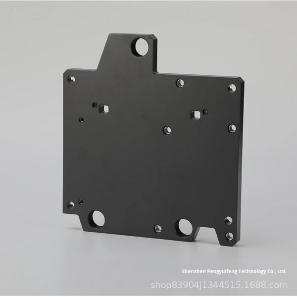 Durable Black Metal Components Hard Anodized Finish Machined Non Standard Hardware
