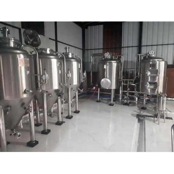 Adjustable 100L Beer Production Line , Nano Brewery Equipment For Restaurant