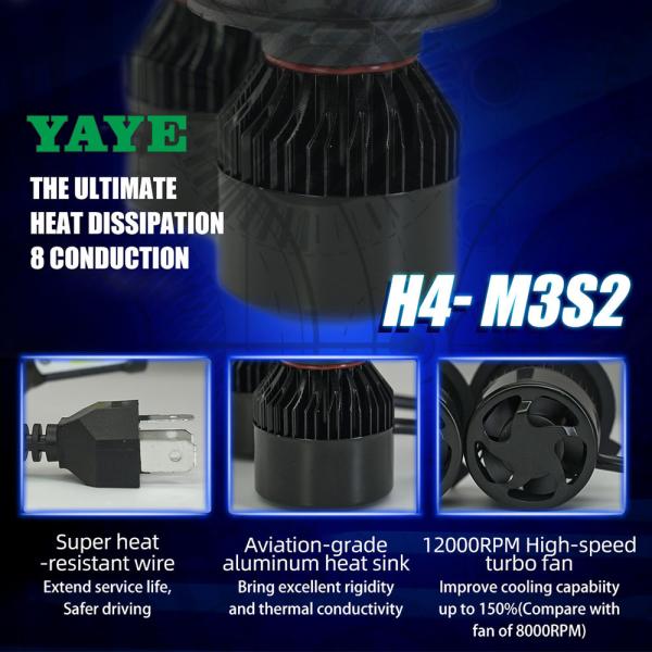 6500K COB LED faros de motocicletas HS1 H4 H7 H11 S2 50W 5000LM AC DC para motocicletas