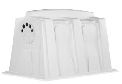 Polietileno Branco Calf Hutches Painel Lateral Forma Rectangular Resistente a intempéries
