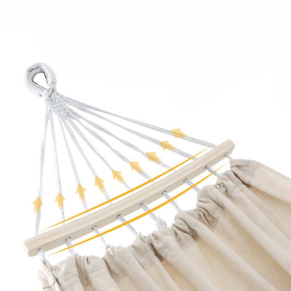 Outdoor Portable 200x80cm Cotton Hammock for Camping and Travel 30-Day Return Policy