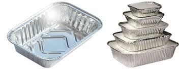 Hotel Silver Aluminum / Aluminium Containers For Food Takeaway Packaging