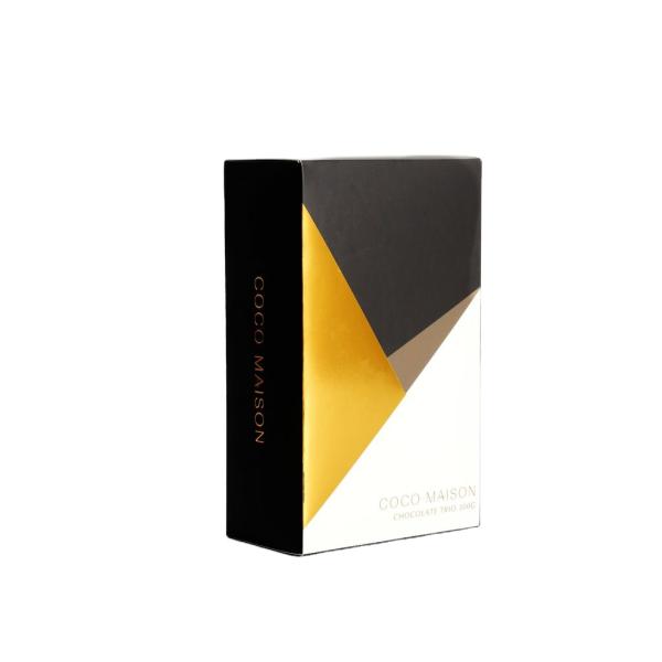 Logotipo de papel recubierto Acceptable Envase para el cuidado de la piel Caja cosmética para regalos pequeños Gel de ducha Shampoo Perfume de chocolate