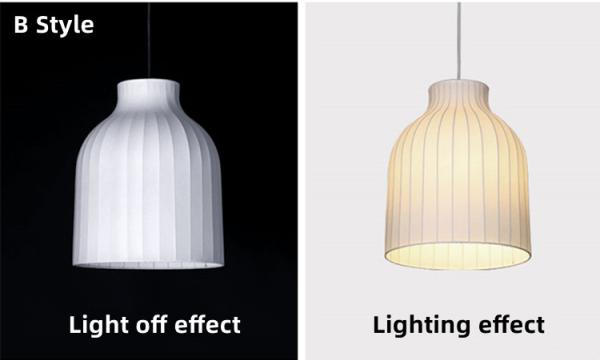Modern Chinese Style Silk Led Ceiling Chandelier For Living Room Bedroom paper pendant light(WH-AP-569)