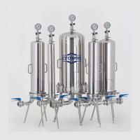 304/316L Filtro de aço inoxidável de cartucho único para tratamento de água de óleo de vinho Filtro de água industrial