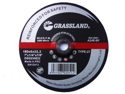 7 Inch Metal 180 X 6.3 X 22.23mm Abrasive Grinding Wheel
