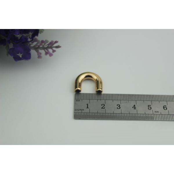 Handbag accessory gunmetal color 10 mm zinc alloy metal arch bridge for purse