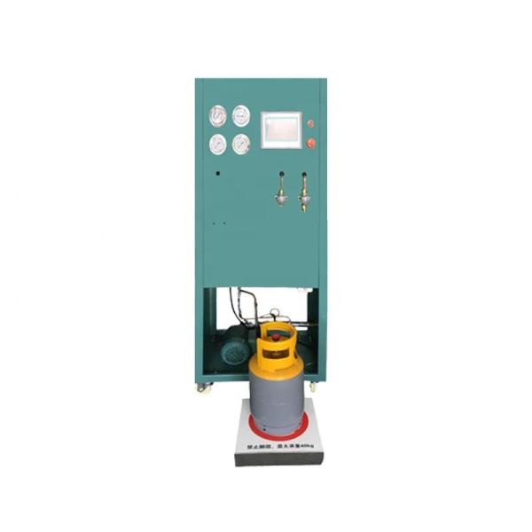 Sistema de enchimento de refrigerante comercial R134a R410A Equipamento de enchimento de cilindros de máquinas de enchimento com menos óleo