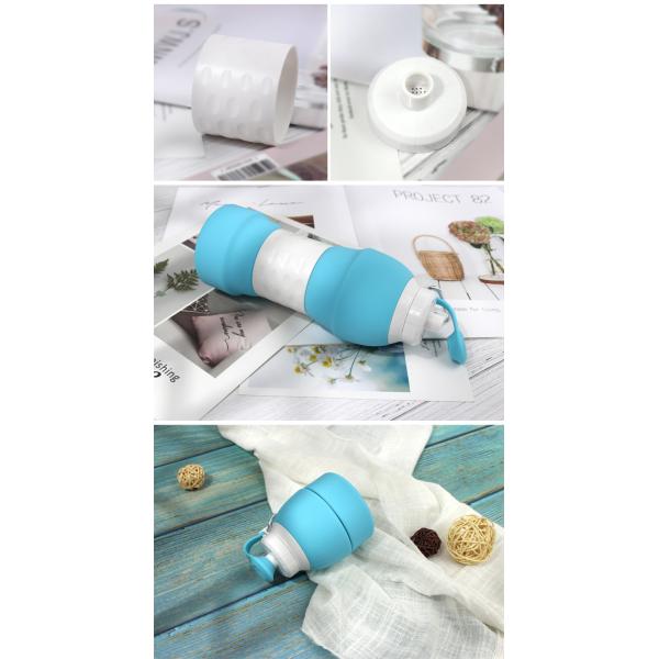 20.4 Floz Filter Collapsible Silicone Water Bottles