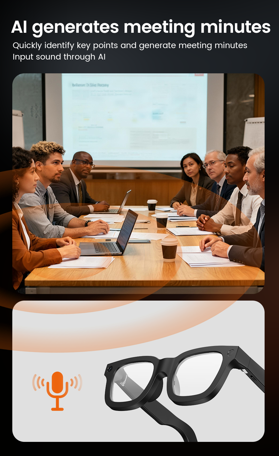 AI Sports Glasses Half-Frame Design G5 Smart Glass Al-Powered Translation