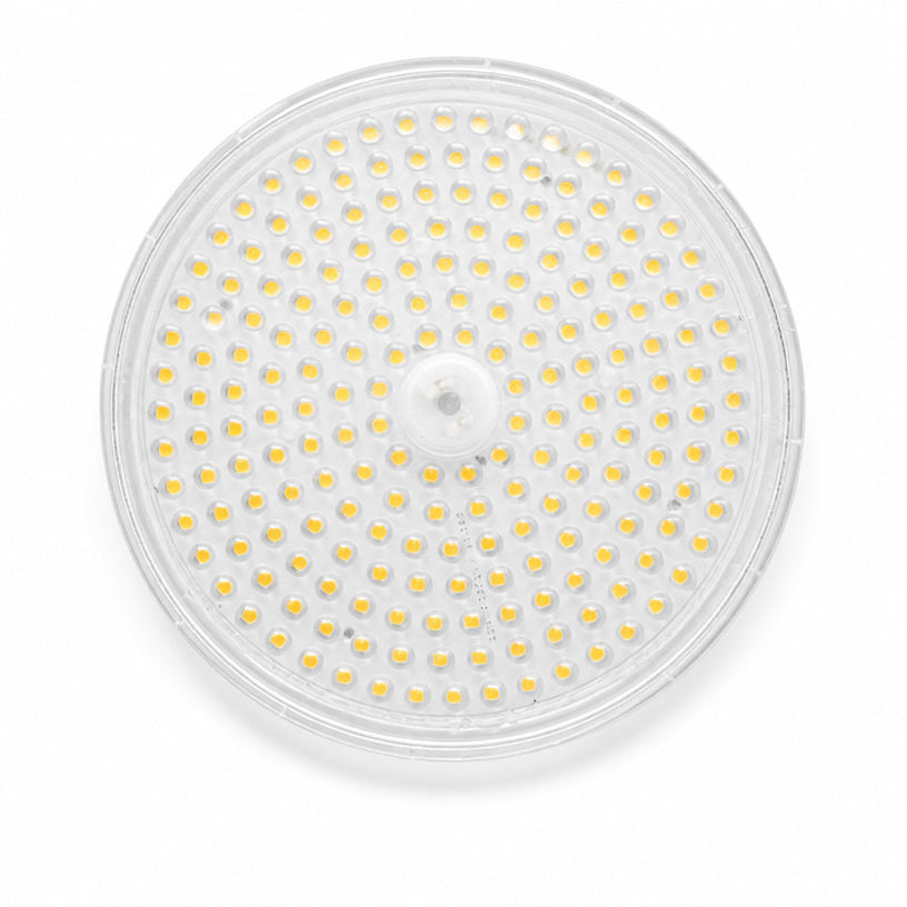Custom 60 Degree Round LED High Bay Lens for 3030 SMD LEDs 91% Transmittance UFO High Bay Optics