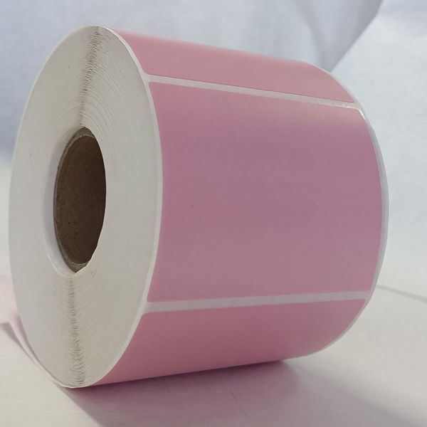 Pink Thermal Printer Roll Sticker Paper Logistics Transportation Printing Label