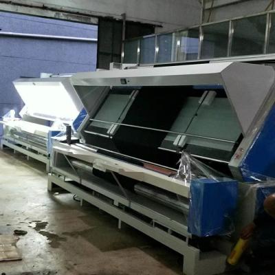 Sistema de inspeção automatizado da tela na fabricação do fato de matéria têxtil